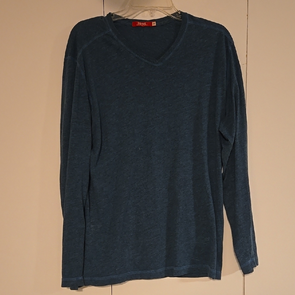 Agave Denim Blue V-Neck Top